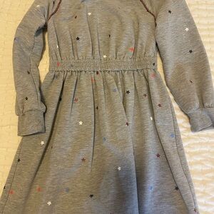 Tucker + Tate Grey Sweatshirt Dress with Star Accents